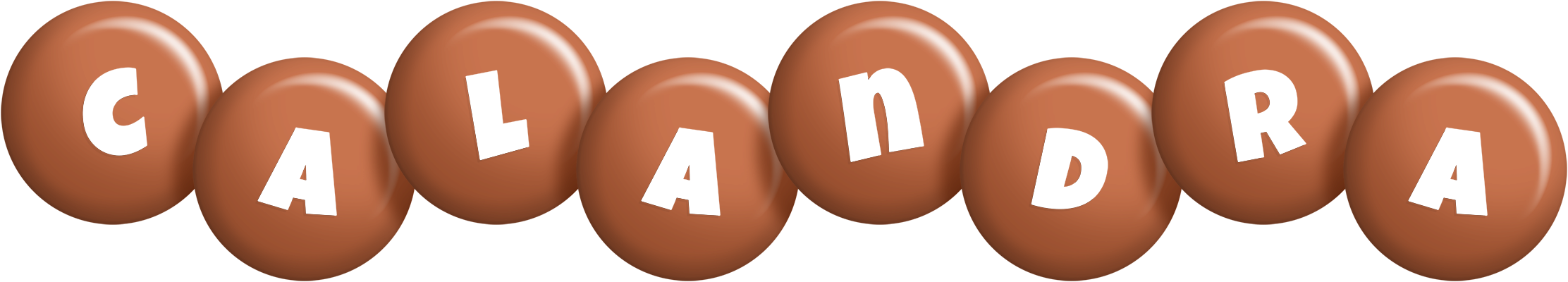 Calandra candy-brown logo