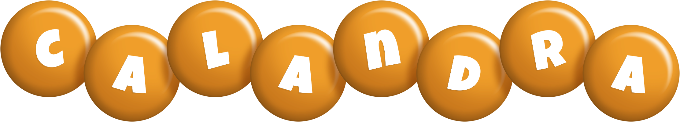 Calandra candy-orange logo