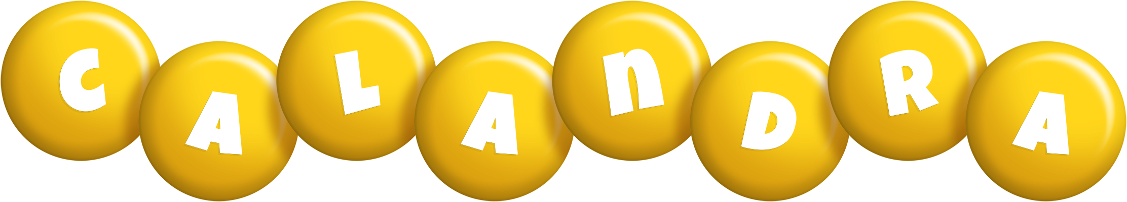 Calandra candy-yellow logo