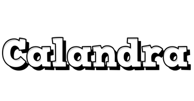 Calandra snowing logo