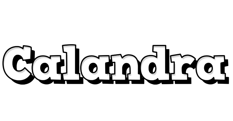Calandra snowing logo
