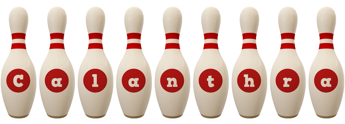 Calanthra bowling-pin logo