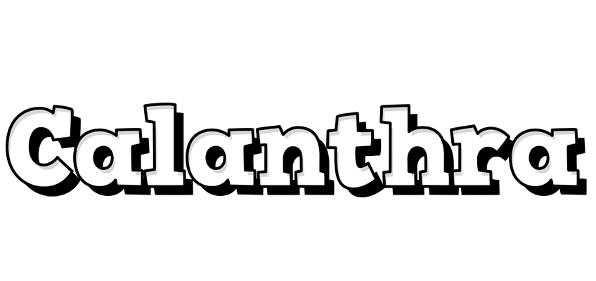 Calanthra snowing logo