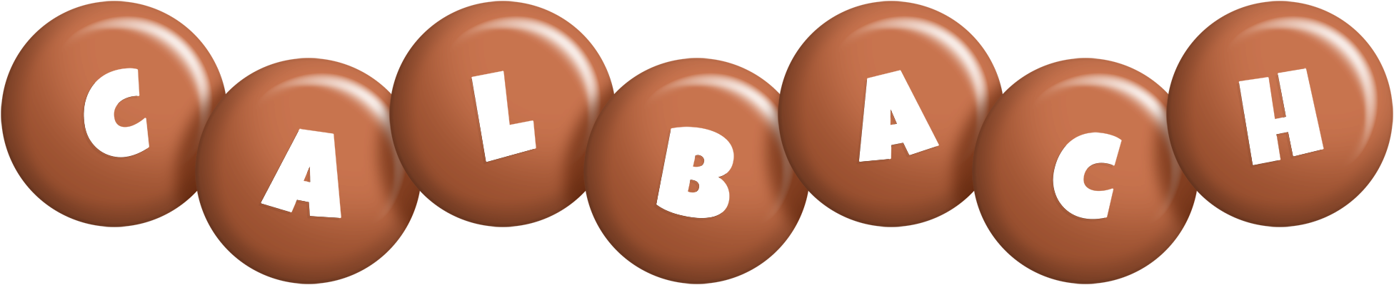 Calbach candy-brown logo