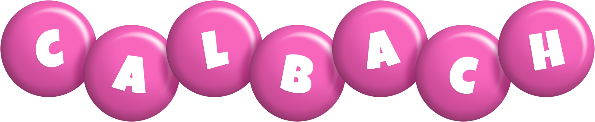 Calbach candy-pink logo