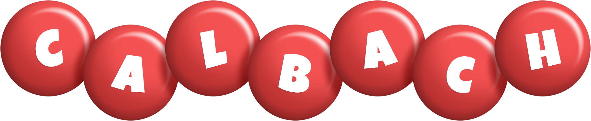 Calbach candy-red logo