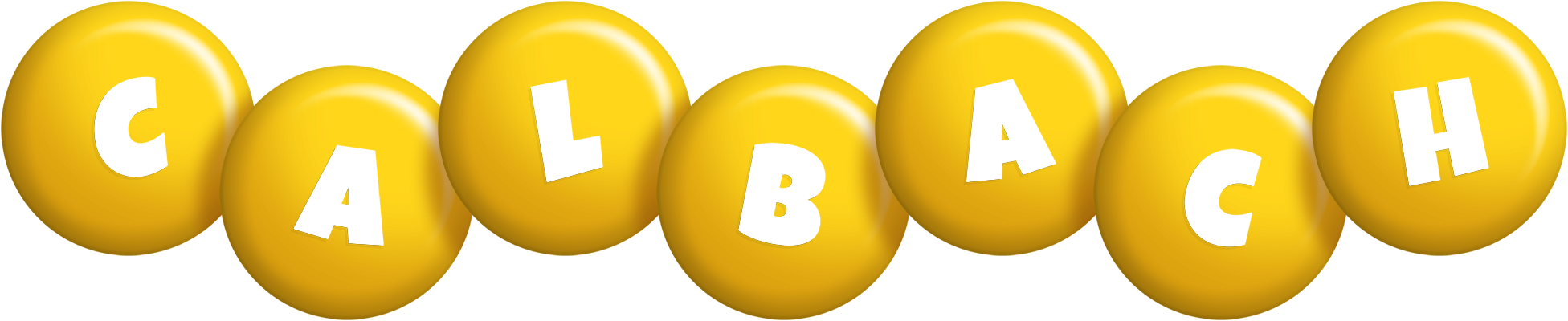Calbach candy-yellow logo
