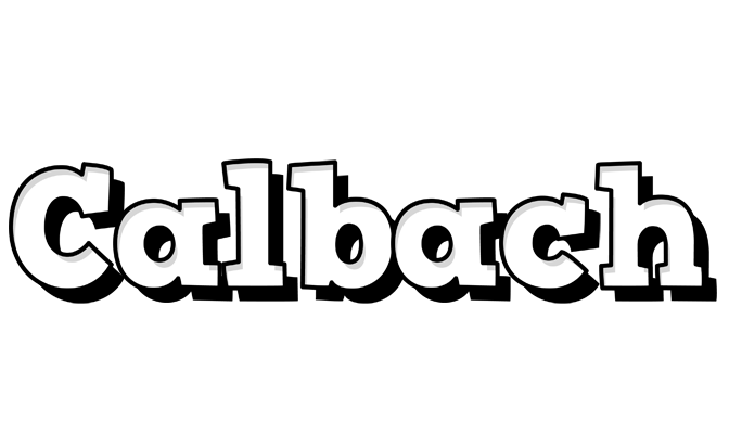 Calbach snowing logo