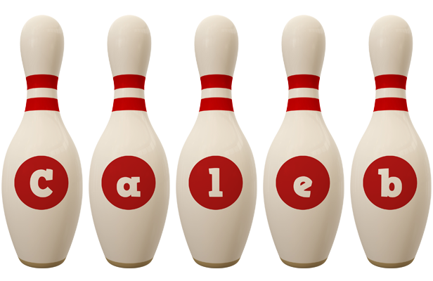 Caleb bowling-pin logo