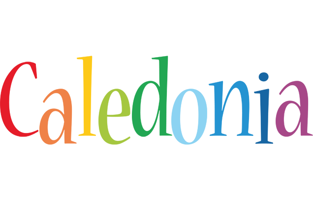 Caledonia birthday logo