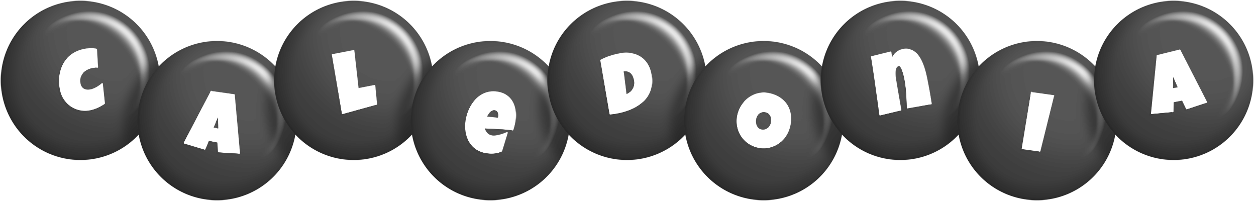 Caledonia candy-black logo