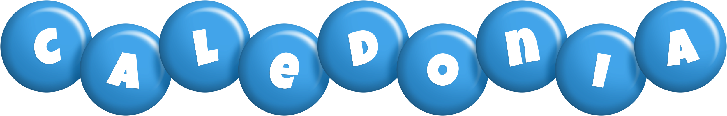 Caledonia candy-blue logo