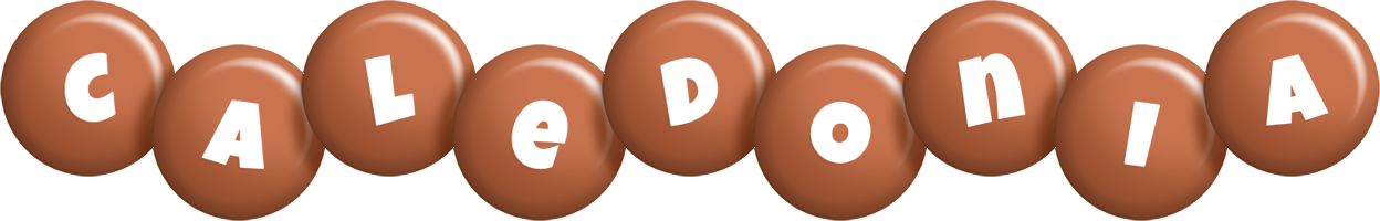 Caledonia candy-brown logo