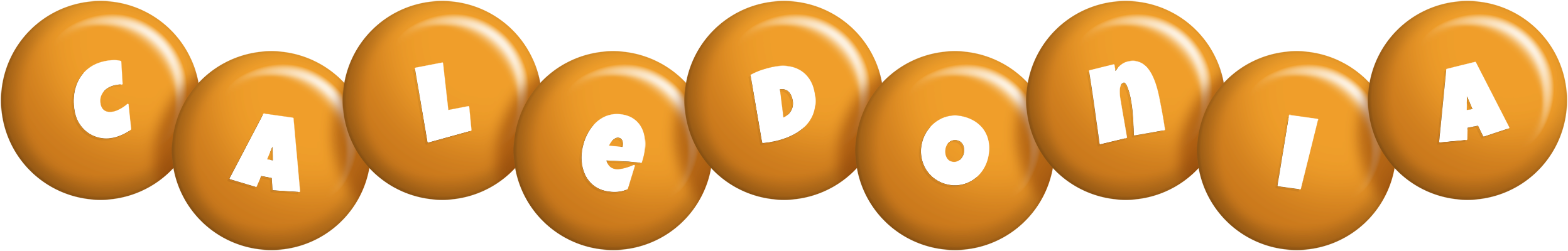 Caledonia candy-orange logo