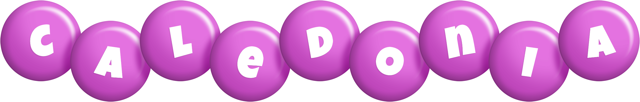 Caledonia candy-purple logo