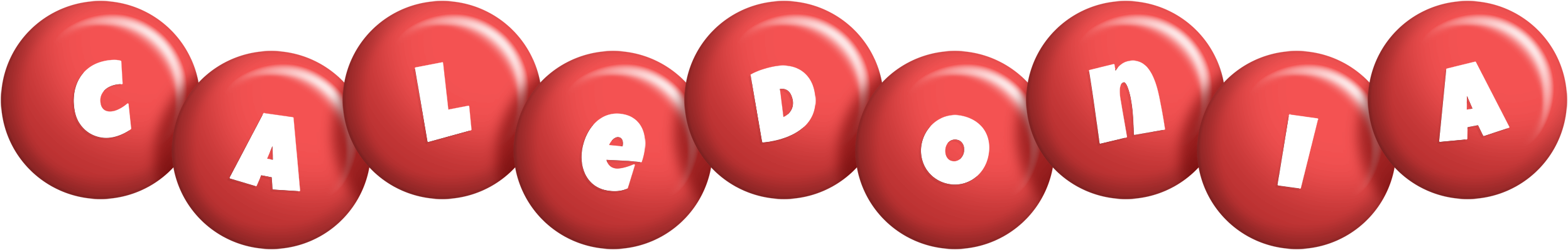 Caledonia candy-red logo