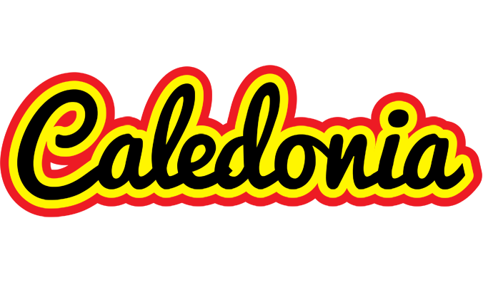 Caledonia flaming logo