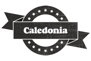 Caledonia grunge logo