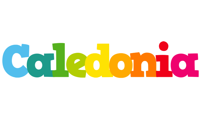 Caledonia rainbows logo
