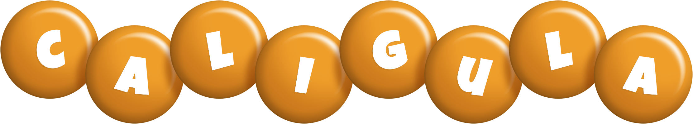 Caligula candy-orange logo