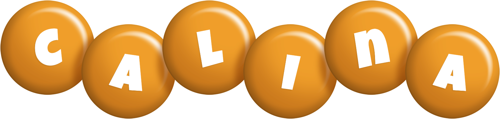 Calina candy-orange logo