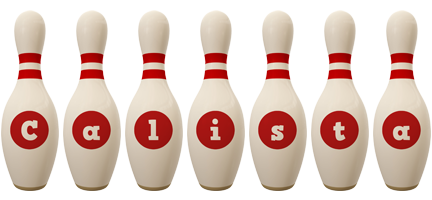 Calista bowling-pin logo