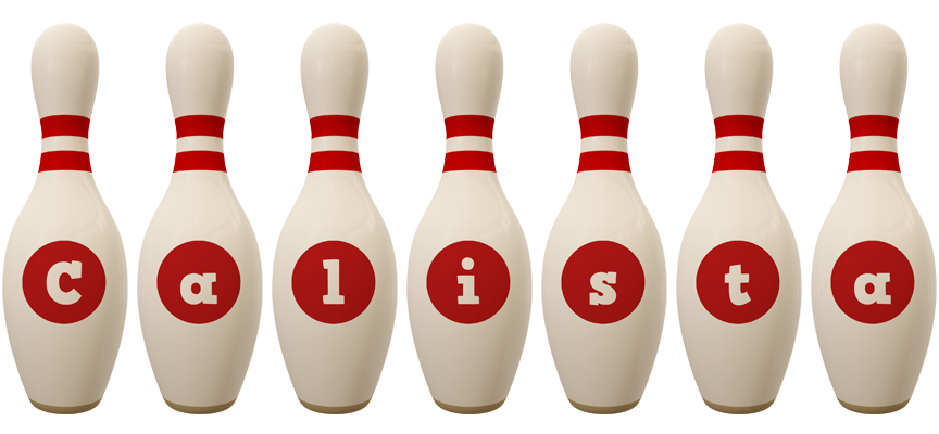 Calista bowling-pin logo