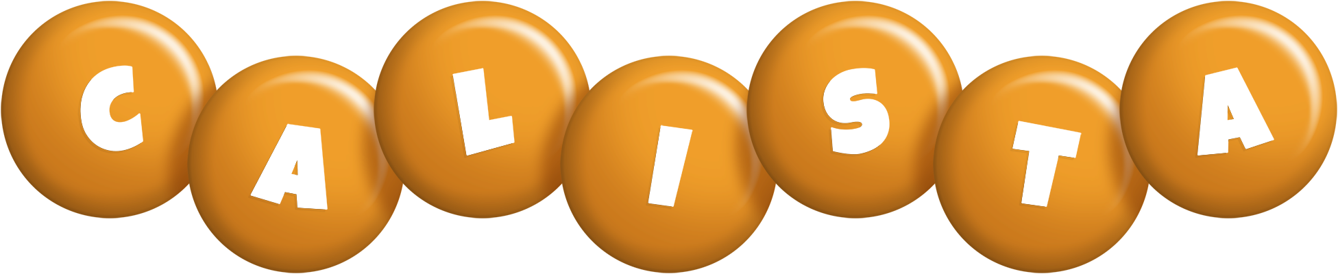 Calista candy-orange logo