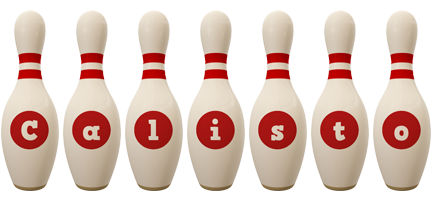 Calisto bowling-pin logo