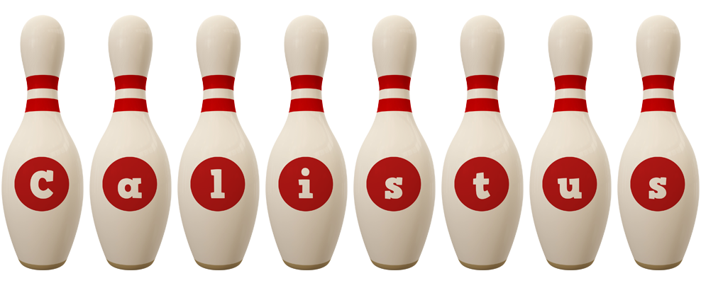 Calistus bowling-pin logo