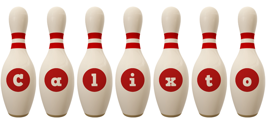 Calixto bowling-pin logo