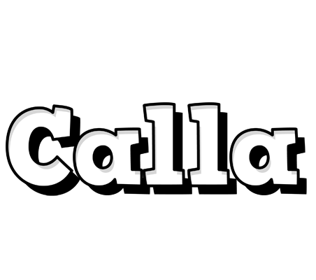 Calla snowing logo