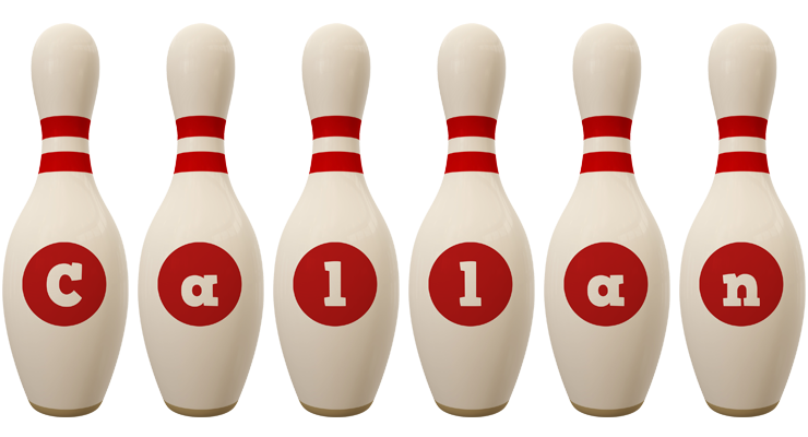 Callan bowling-pin logo