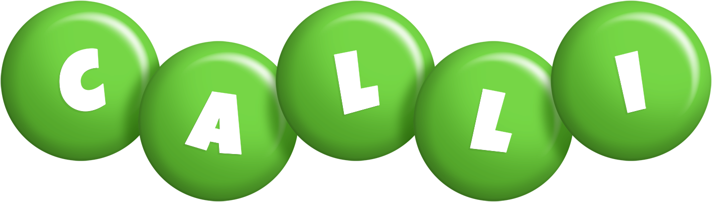 Calli candy-green logo