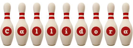 Callidora bowling-pin logo