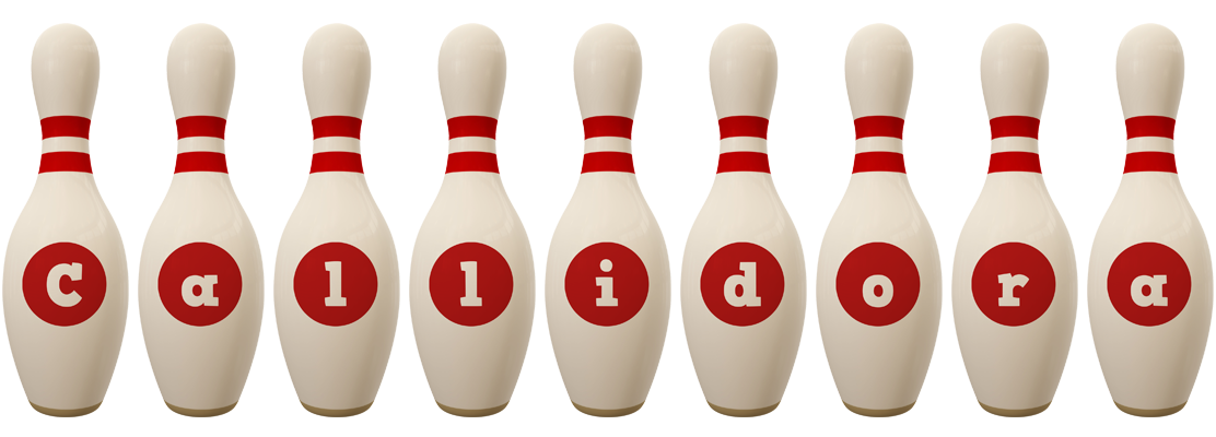 Callidora bowling-pin logo