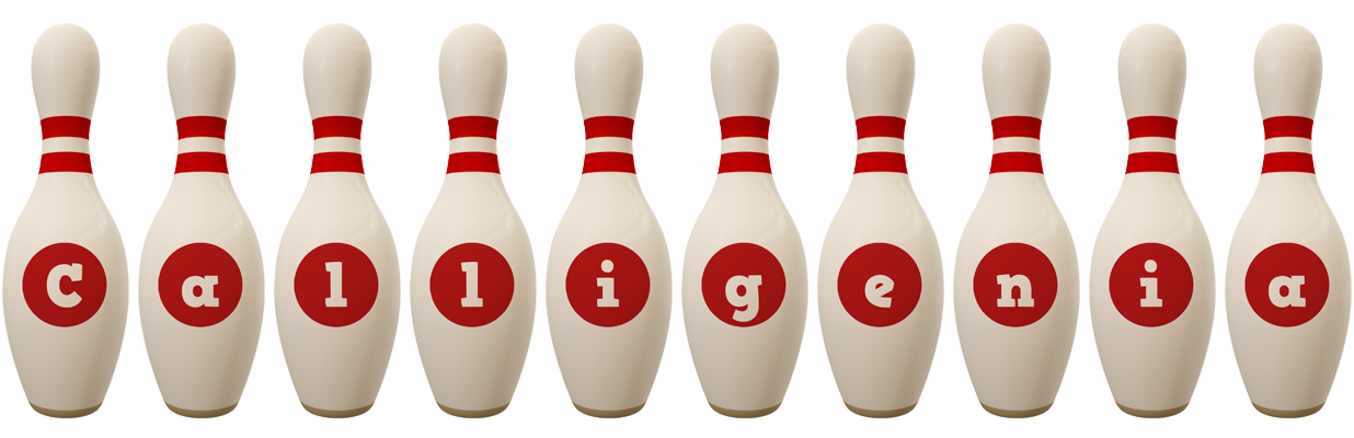 Calligenia bowling-pin logo