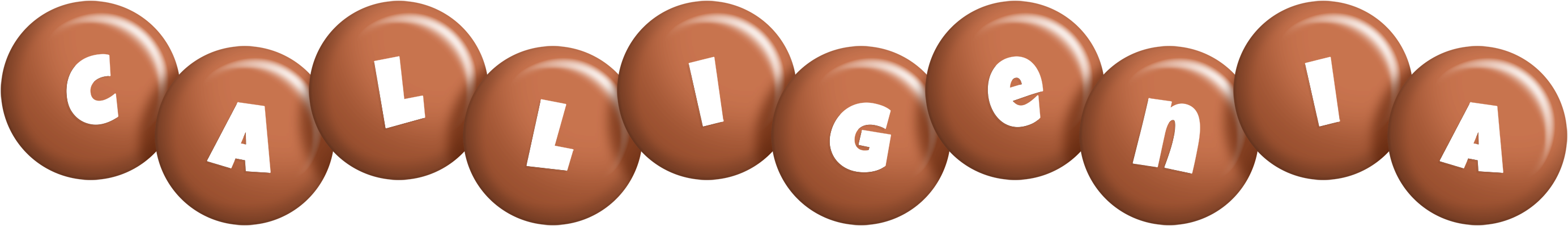 Calligenia candy-brown logo