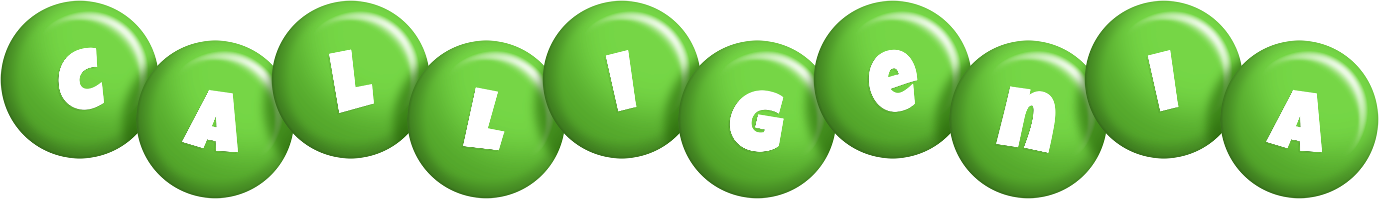 Calligenia candy-green logo