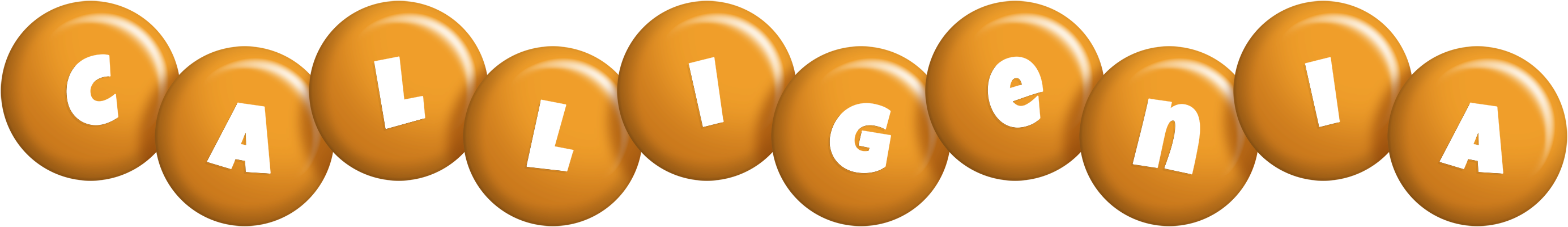 Calligenia candy-orange logo