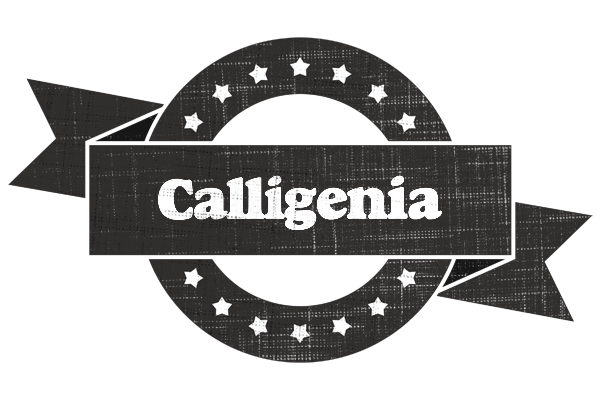 Calligenia grunge logo