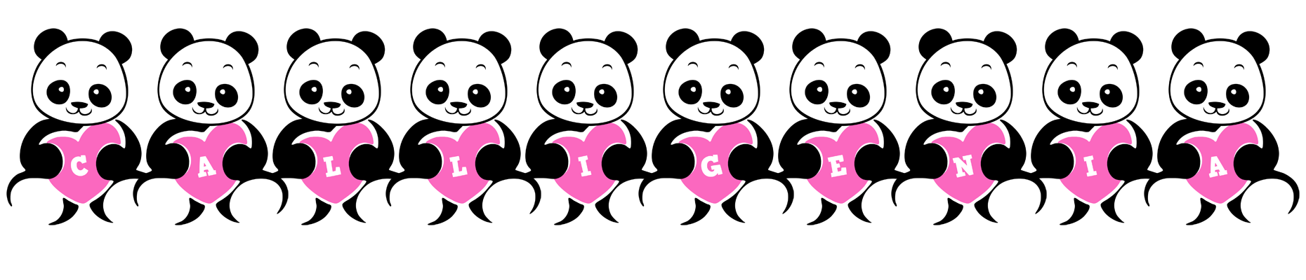 Calligenia love-panda logo