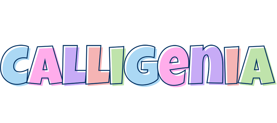 Calligenia pastel logo