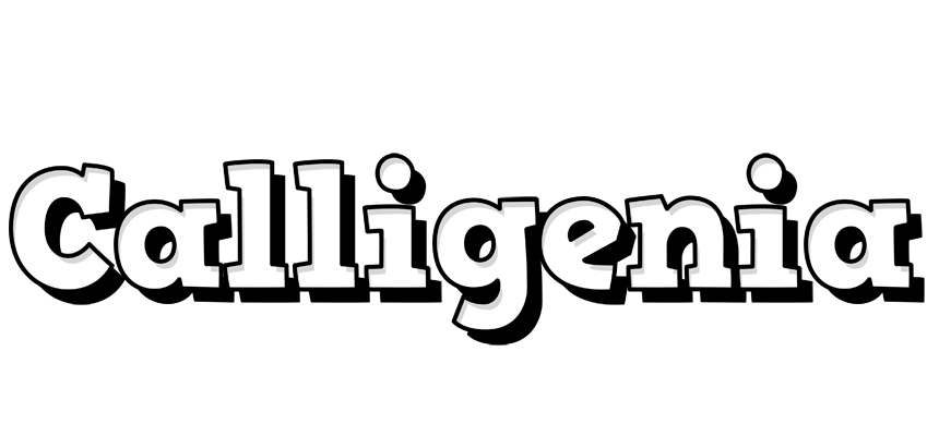 Calligenia snowing logo