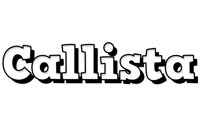 Callista snowing logo