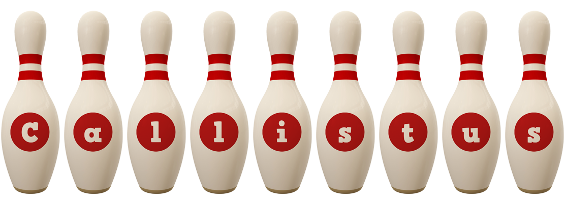 Callistus bowling-pin logo