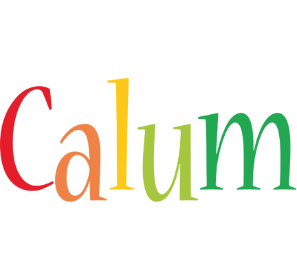 Calum birthday logo