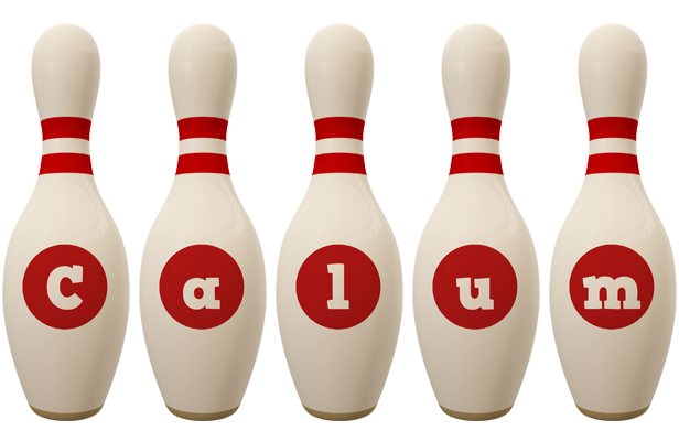 Calum bowling-pin logo