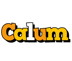 Calum cartoon logo