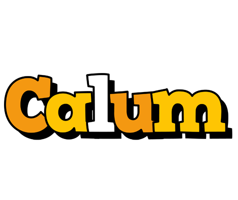 Calum cartoon logo